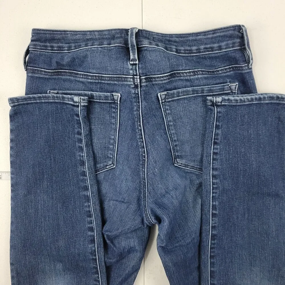 Athleta slim skinny jeans 4 womens 2625 blue denim‎ 30x29 sculptek